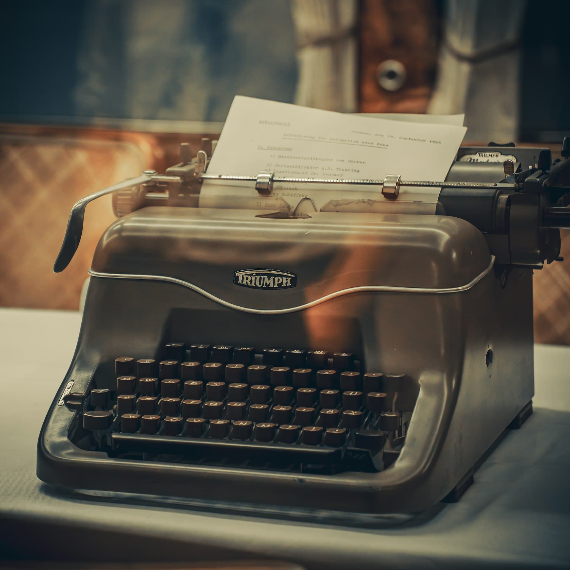 Vintage typewriter